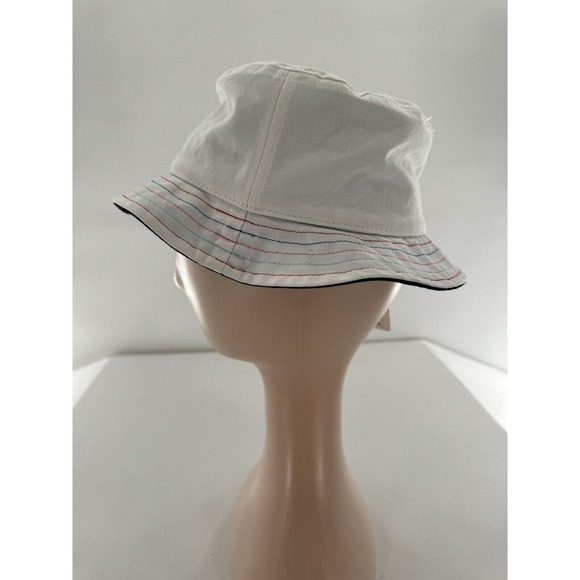 Vineyard Vines Girls Reversible Bucket Hat Deep Bay One Size Rainbow Stitching - Picture 6 of 9